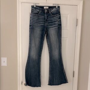 Bke Billie slim fit high rise super flares 29/33.5